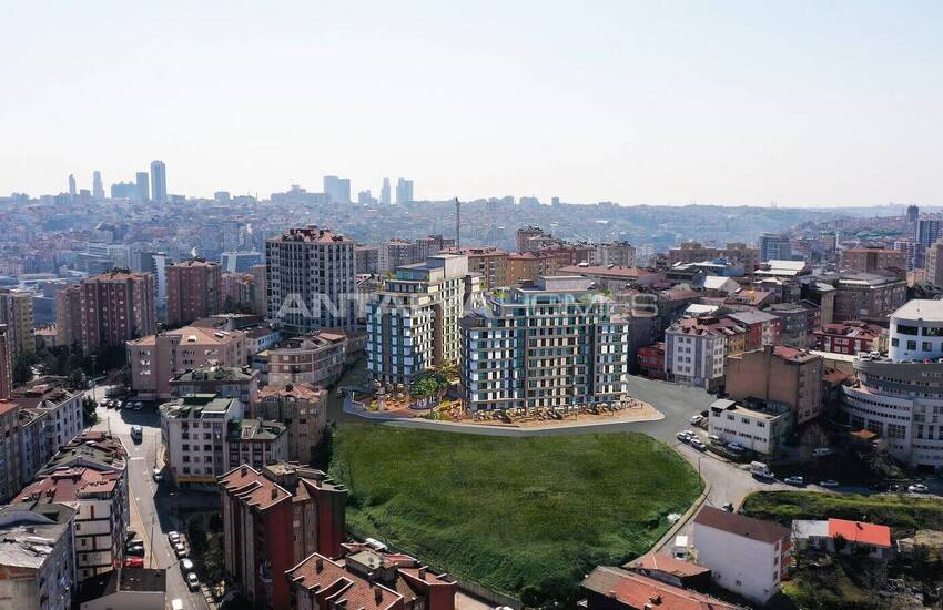 Квартиры с Видом на Лес в ЖК с Охраной в Стамбуле, Кягытхане 1