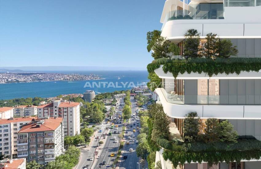 آپارتمان در یک مجتمع غنی با امکانات اجتماعی در استانبول