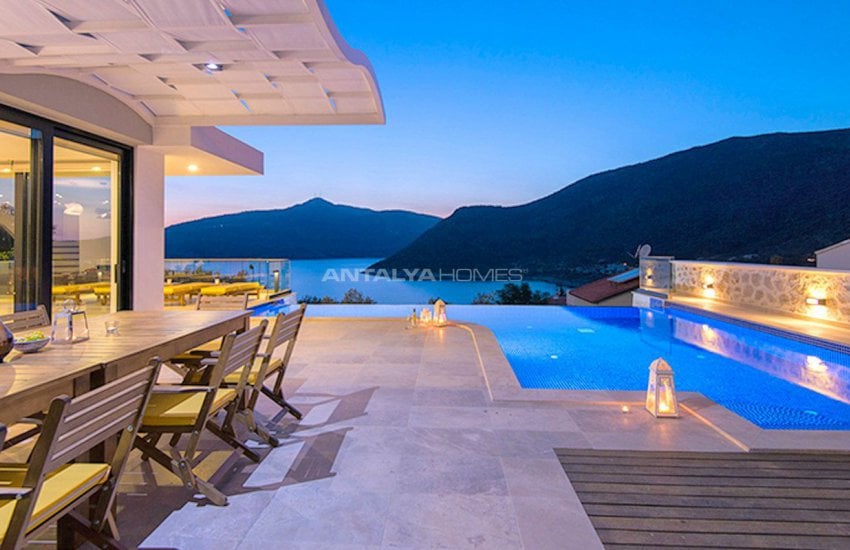 Sea View Spectacular Holiday House with Infinity Pool in Kalkan Turkey 2
