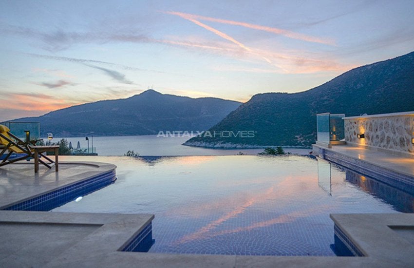 Sea View Spectacular Holiday House with Infinity Pool in Kalkan Turkey 4