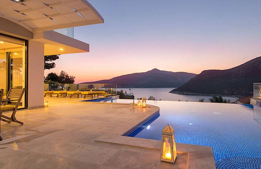 Sea View Spectacular Holiday House with Infinity Pool in Kalkan Turkey 1