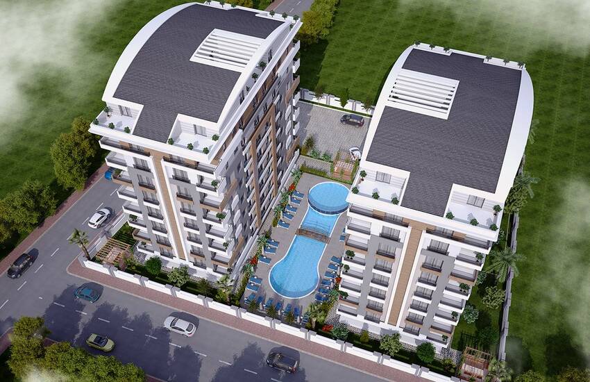 Gloednieuwe Appartementen In Uncalı Antalya Dichtbij Alles