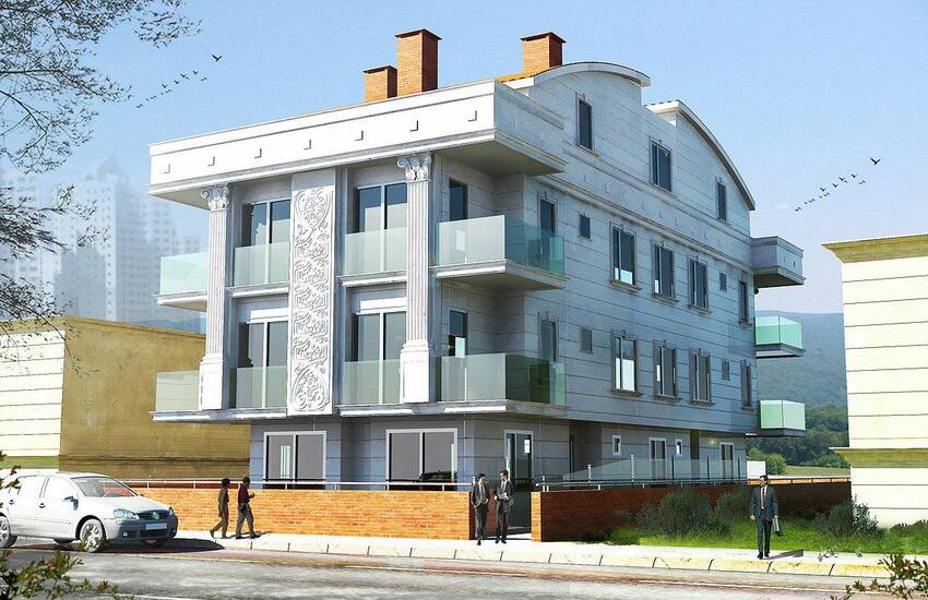 آپارتمان جدید ساخته شده با دید دریا در آنتالیا کنییالتی