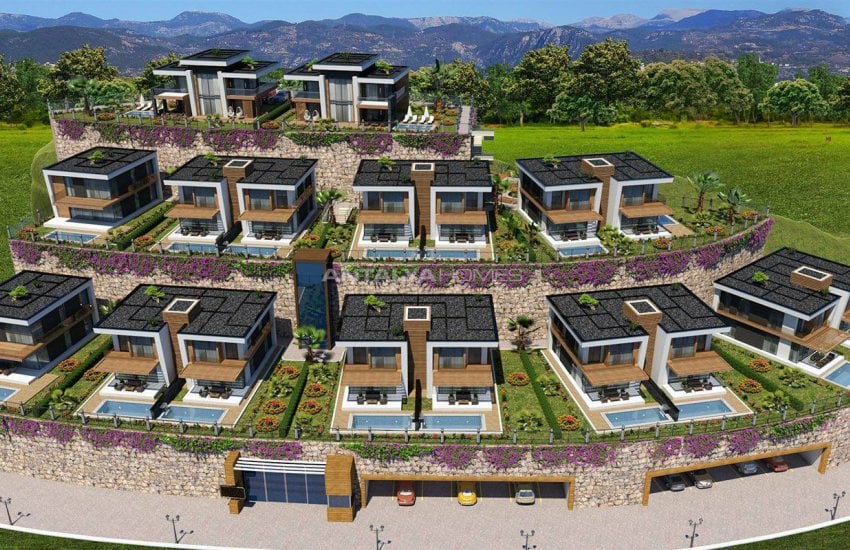 Sea View Alanya Villas with Private Pool and Garden 5