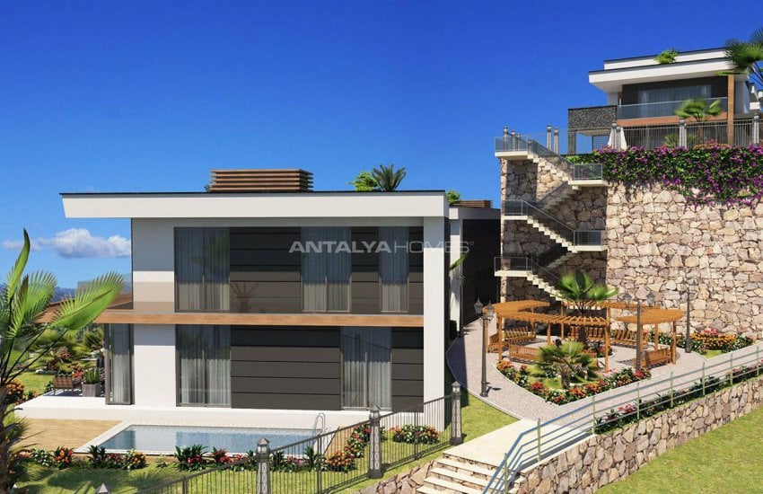 Sea View Alanya Villas with Private Pool and Garden 8