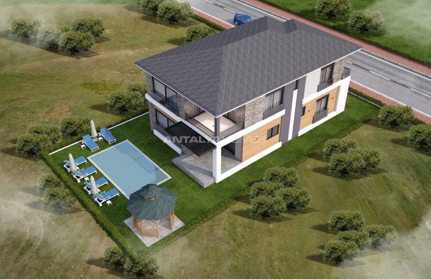 منزل دوبلكس جديد و واسع مع مسبح خاص في أنطاليا 7