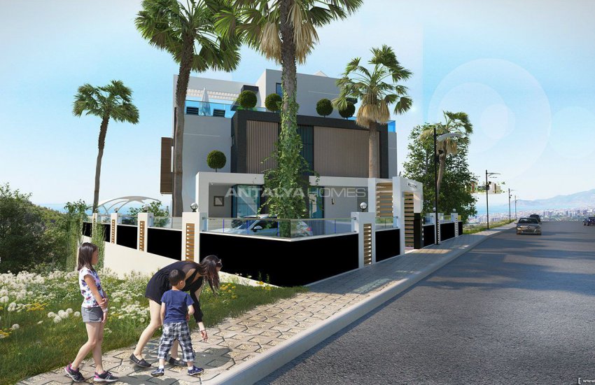 Sea View Villas with Private Pool in Alanya Kargicak 18