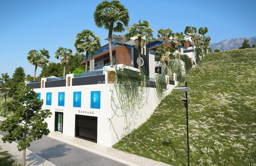 Sea View Villas with Private Pool in Alanya Kargicak 20