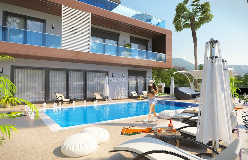 Sea View Villas with Private Pool in Alanya Kargicak 3