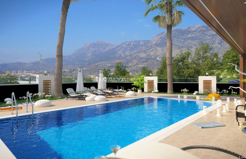 Sea View Villas with Private Pool in Alanya Kargicak 4