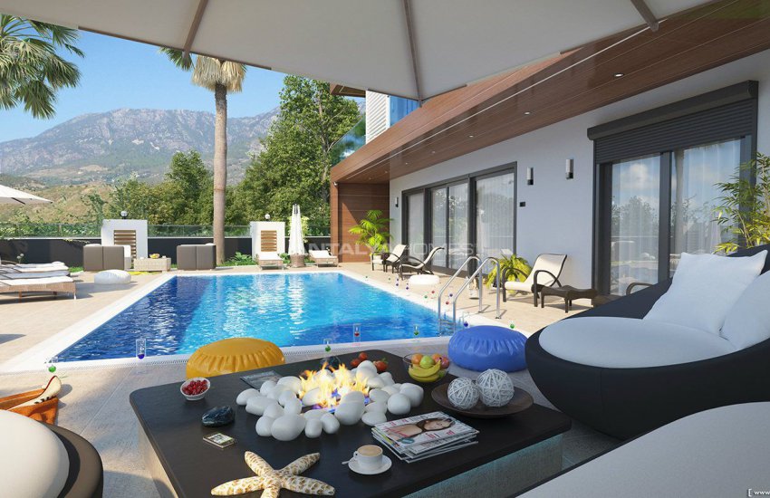 Sea View Villas with Private Pool in Alanya Kargicak 9
