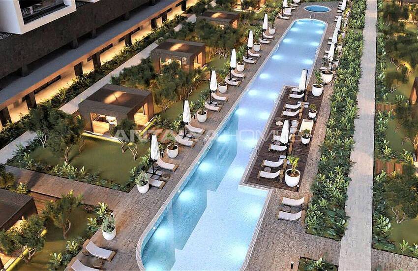 Apartments in Terra Manzara Project with Shopping Street in Antalya