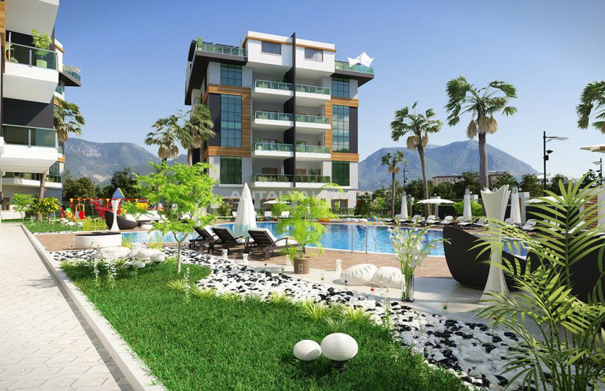 Holiday Apartments with Separate Kitchen in Alanya Oba 2