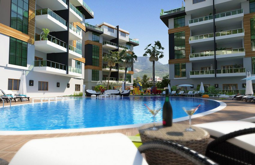 Holiday Apartments with Separate Kitchen in Alanya Oba 3