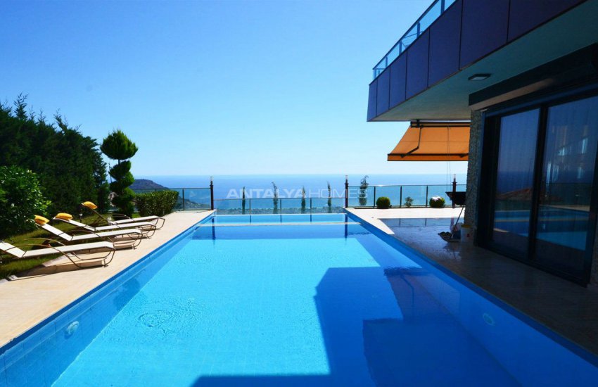 Alanya Bektaş’ta Panoramik Deniz Manzaralı Lüks Villalar 4