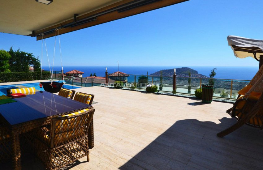 Alanya Bektaş’ta Panoramik Deniz Manzaralı Lüks Villalar 6