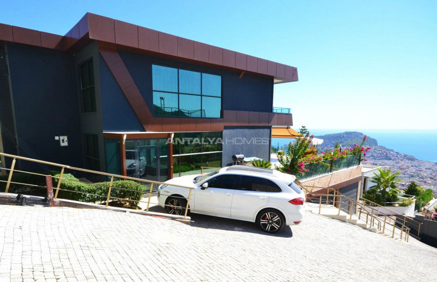 Alanya Bektaş’ta Panoramik Deniz Manzaralı Lüks Villalar 9