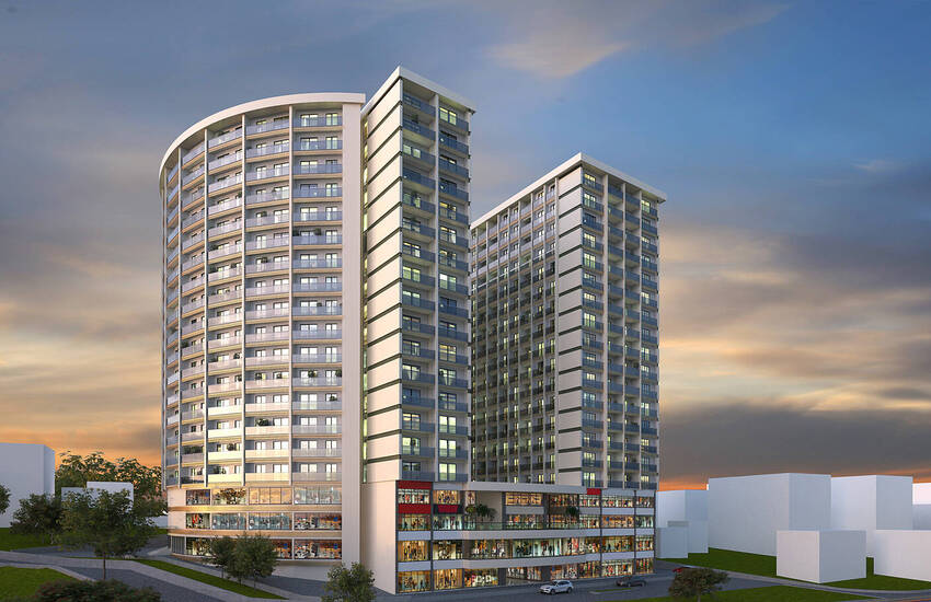 Apartments of Mixed Project with Shopping Mall in İstanbul