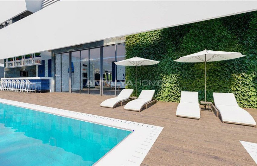 Alanya Merkezde Denize 250 Mt Uzaklıkta Sıfır Daireler 5