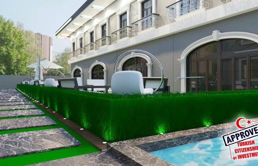 Nybyggda Villor Med Vackert Designad Trädgård I Istanbul 1