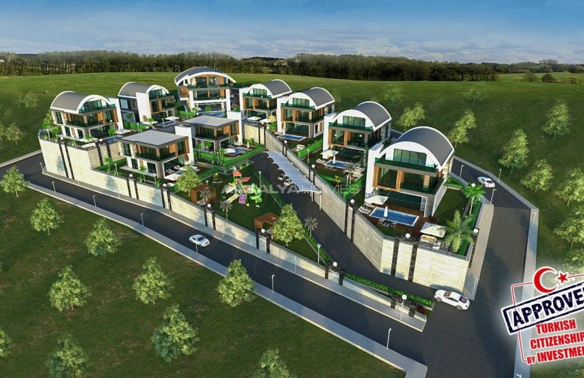 Zeezicht Villa's 600 M Van Strand In Alanya Kargicak 2