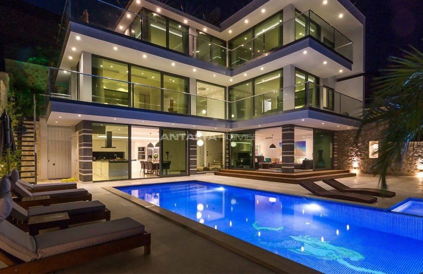 4+1 Sheltered Kalkan Villa Overlooking Bay and Islands 6