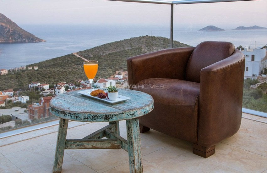 4+1 Sheltered Kalkan Villa Overlooking Bay and Islands 9