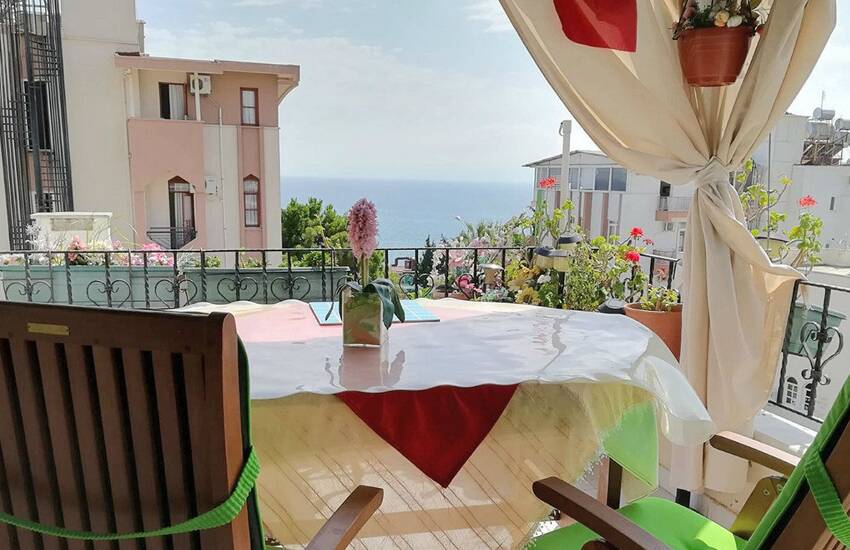Antalya Lägenhet Med Havsutsikt Från Terrassen 1
