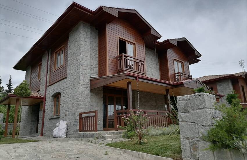 Detached Stone Villas with Fireplaces in Trabzon