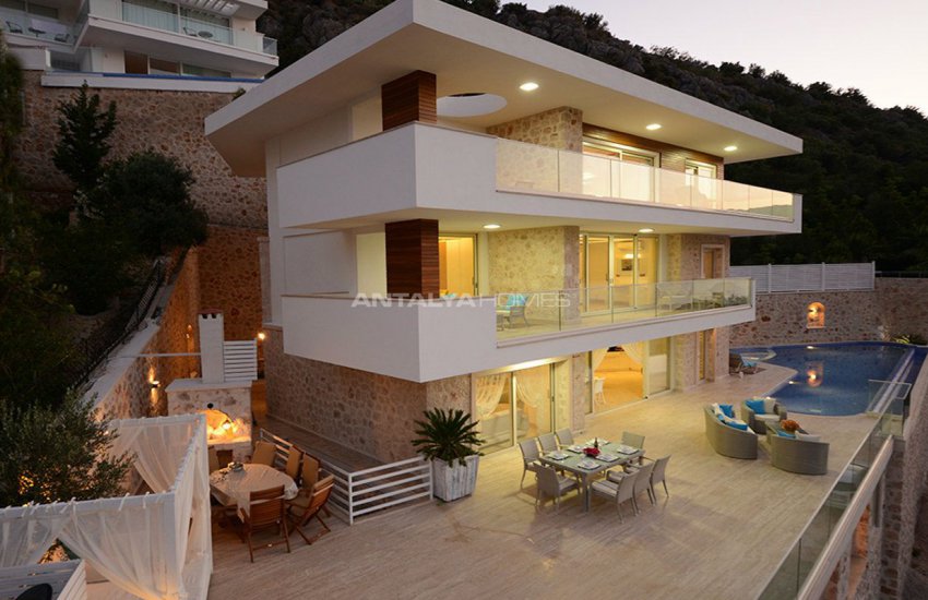 Splendid 6+2 Villa with Unique Sea and Nature Views in Kalkan 5
