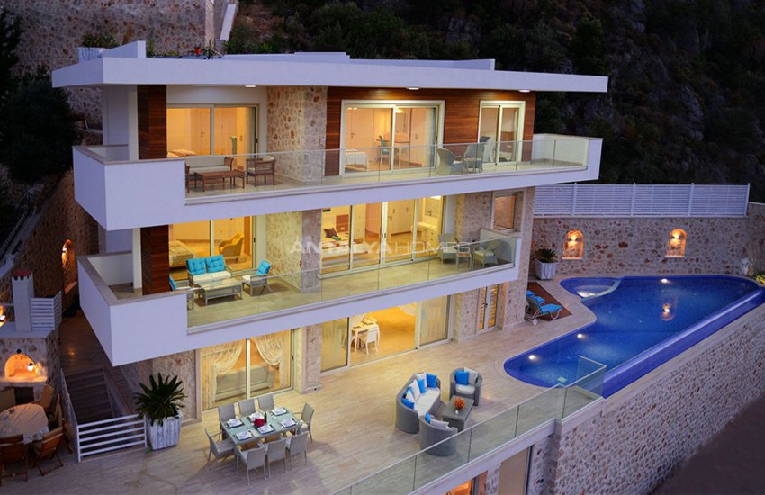 Splendid 6+2 Villa with Unique Sea and Nature Views in Kalkan 7
