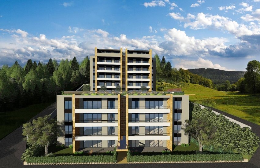 Sea and Forest View Flats Close to the Coast in Bursa