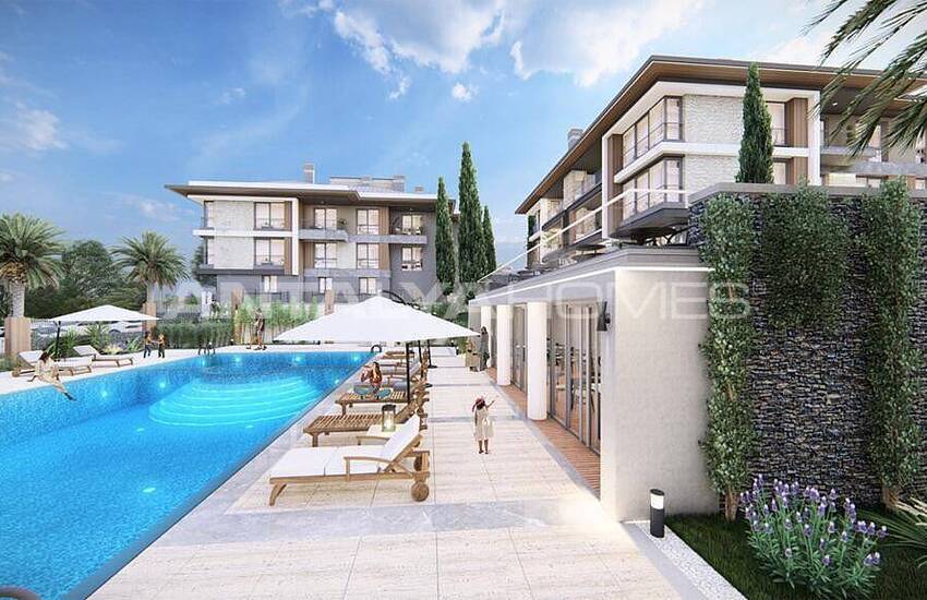 Sea View Duplex Apartments in a Complex with Pool in Yalova