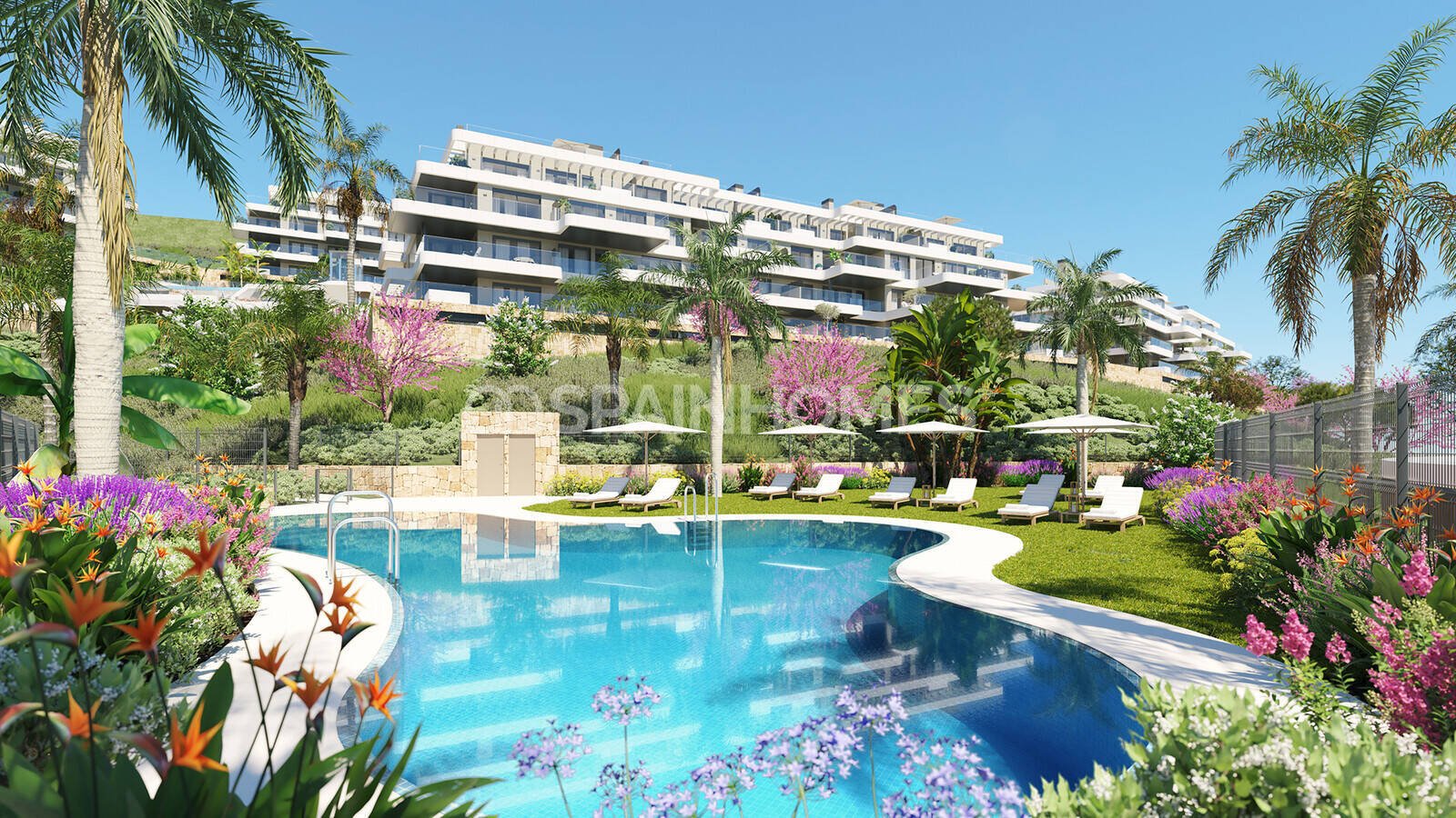 The Sea and Golf View Apartments in a Golf Resort in Mijas Malaga