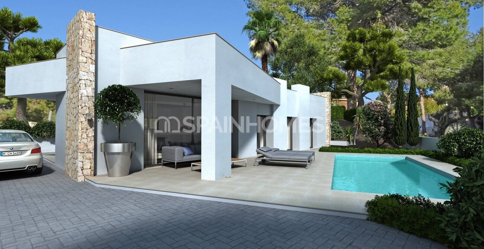 Luxury Mediterranean Villa with Private Swimming Pool in Calpe