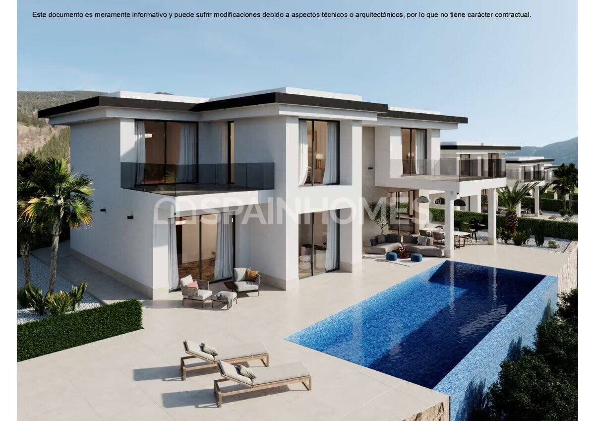 Luxury Sea View Villas with Pools in Finestrat, Alicante