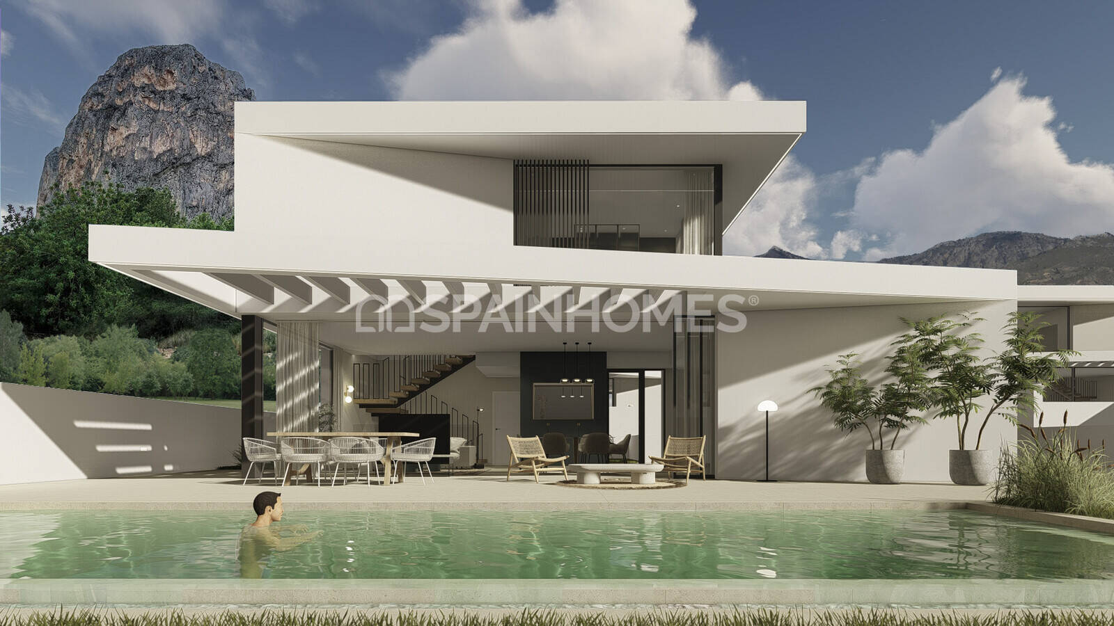 Chic Houses with Private Pools in Polop Alicante