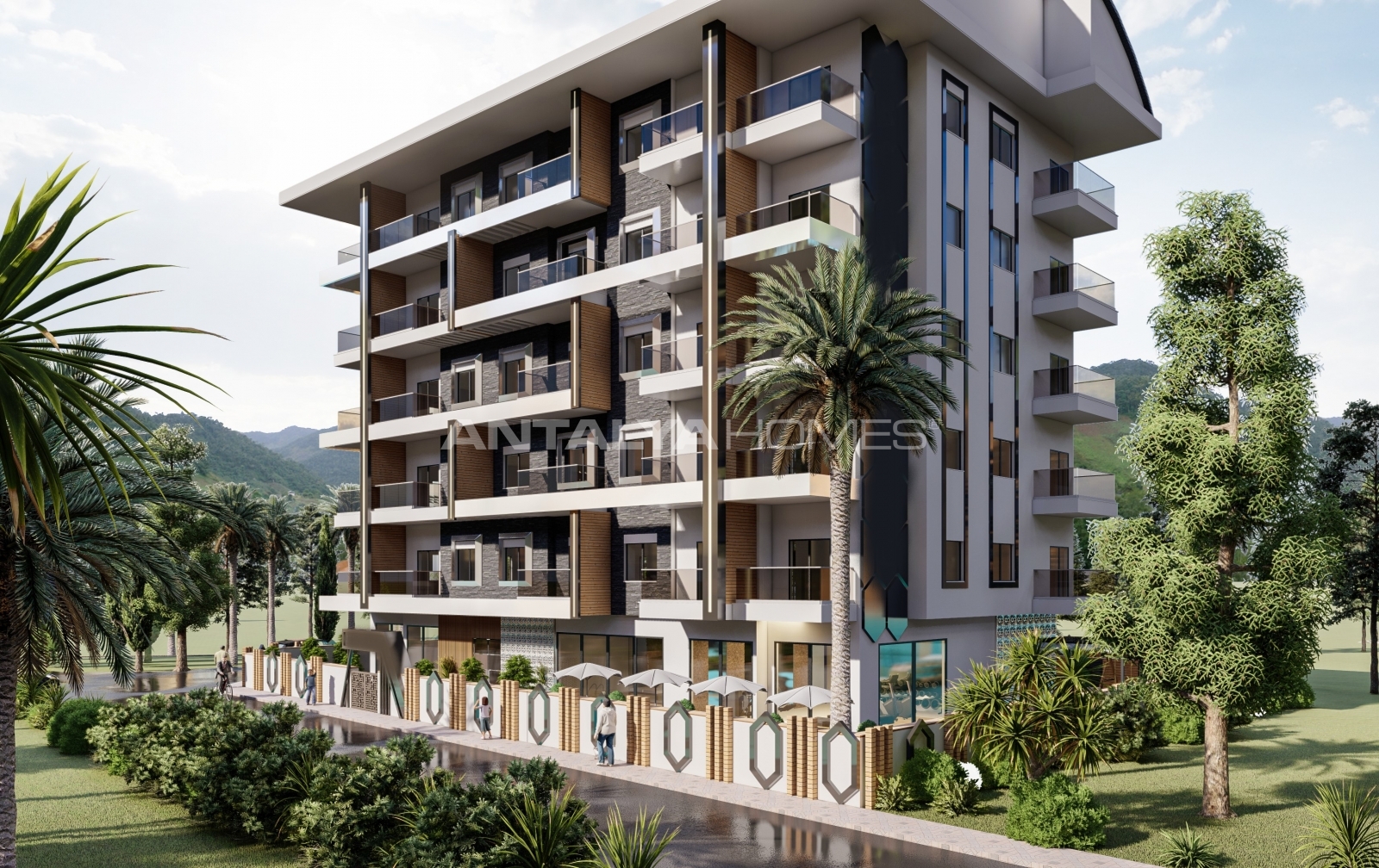 Antalya Alanya�da Sahile Yakın Yüzme Havuzlu Sitede Daireler