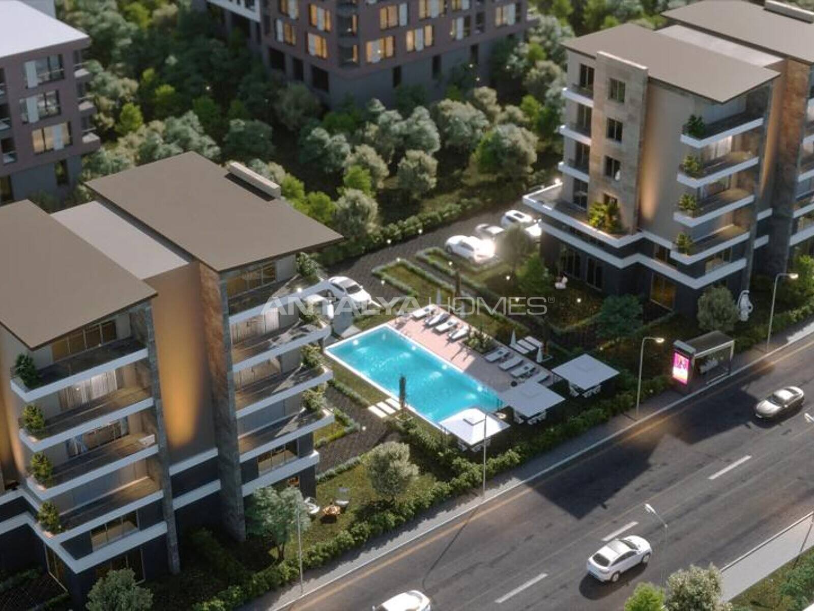 Apartments in a Complex in Antalya Near the Airport