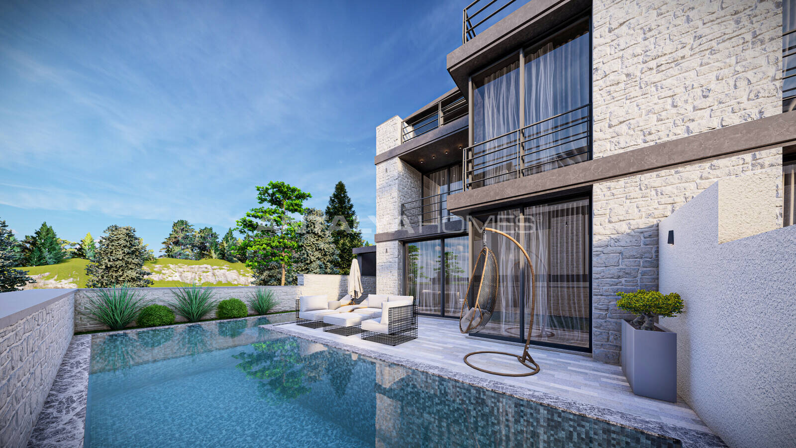Investment Villas for Sale with Private Pools in Kalkan Turkey - Private Pool Estate For Sale