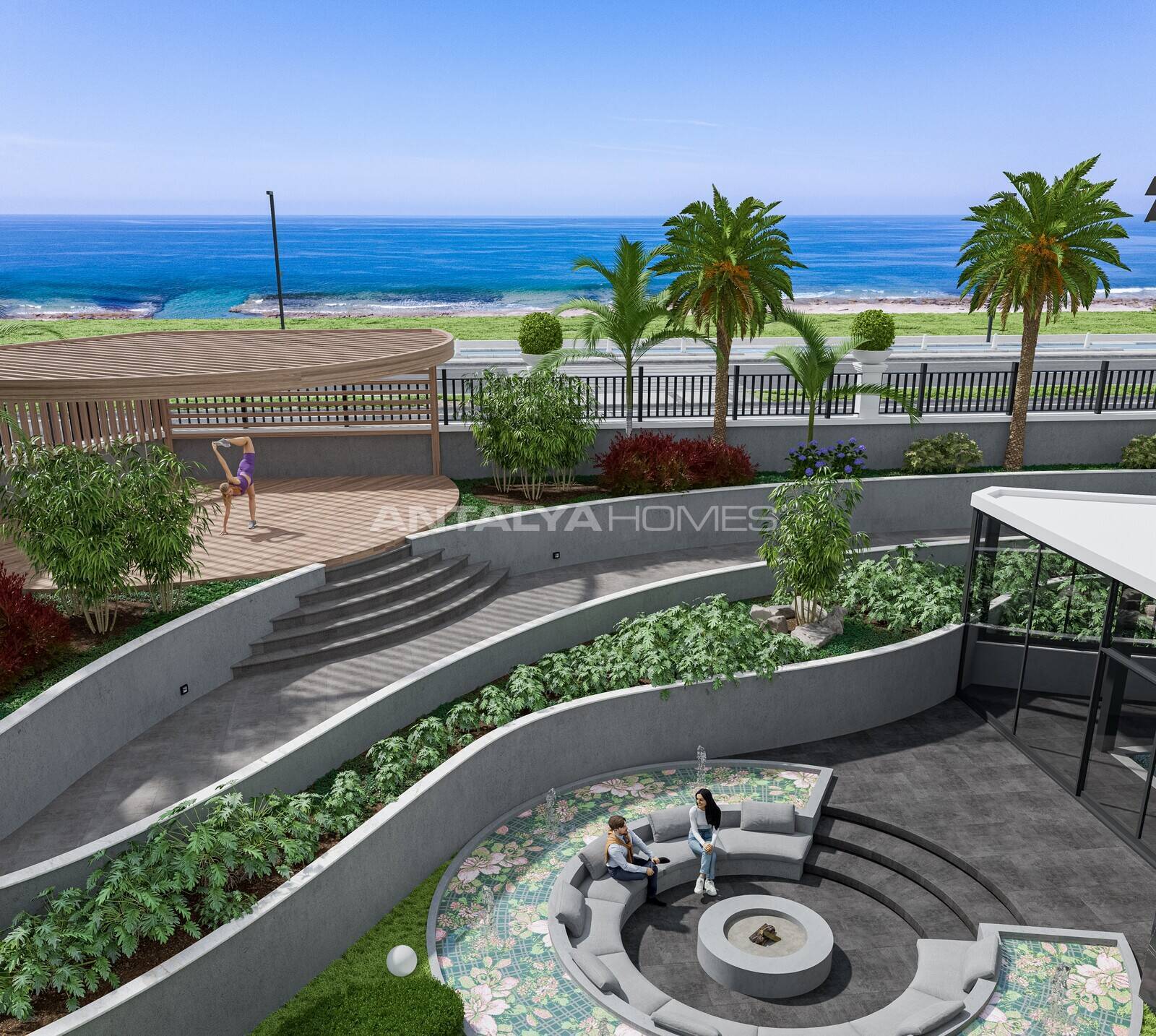Flats in a Chic Residential Complex in Kestel Alanya