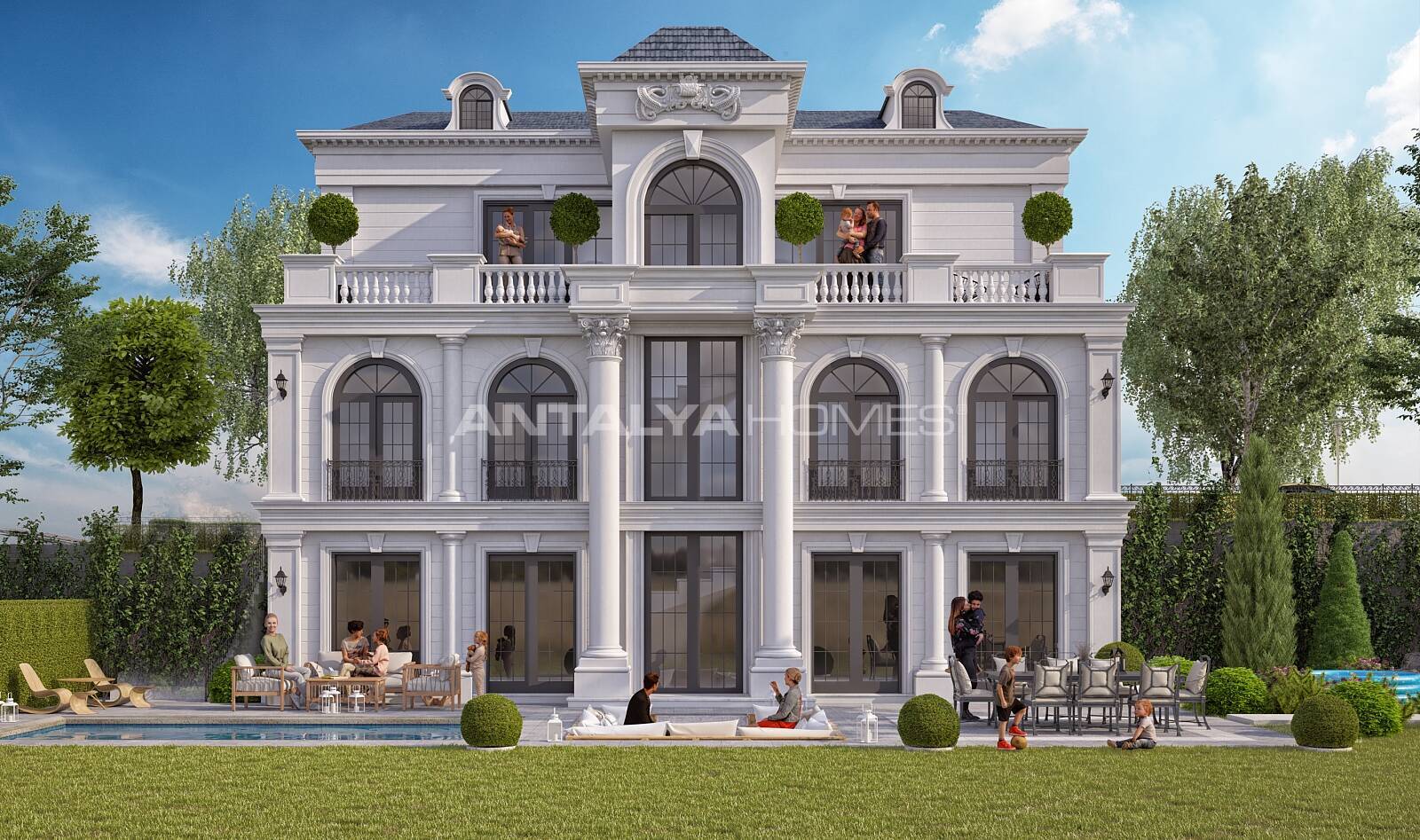 Luxe Villas with Neoclassical Architecture in Tuzla Istanbul