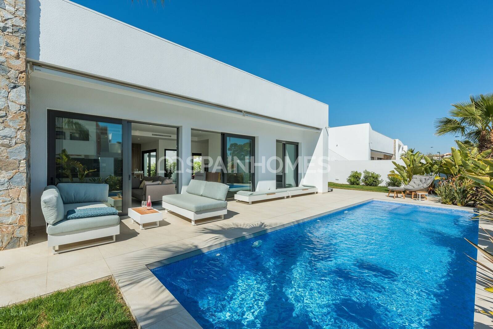 Murcia Cabo de Palos'ta Özel Havuzlu Modern Müstakil Villa