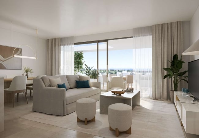 Estepona Apartments in a Residential Complex with Cinema Area 15