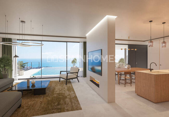 Villa's Met Panoramisch Zee- En Stadszicht In Málaga