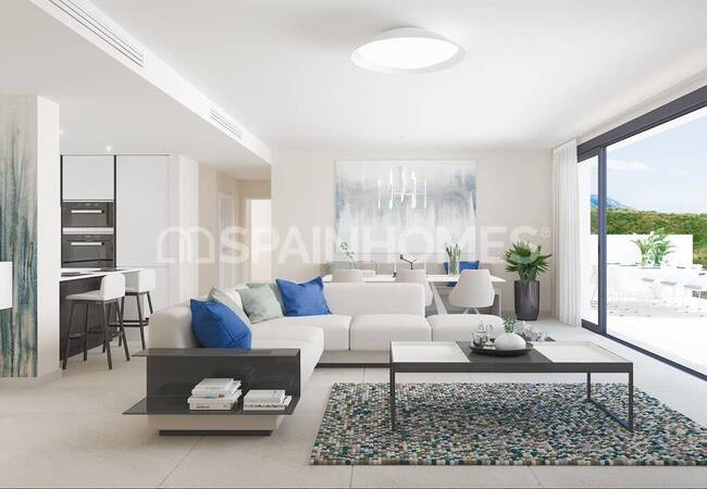 Mijas'ta Güvenlikli Site İçinde Avantajlı Konumlu Golf Daireleri 11