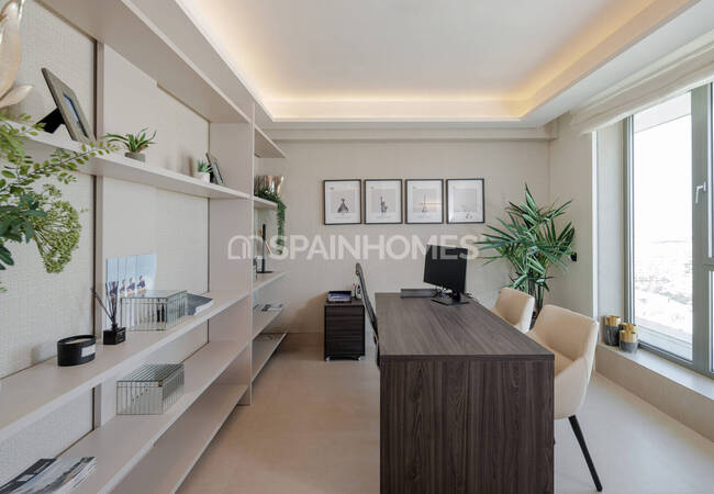 Málaga'da Deniz Manzaralı Modern Tasarımlı Daireler 28