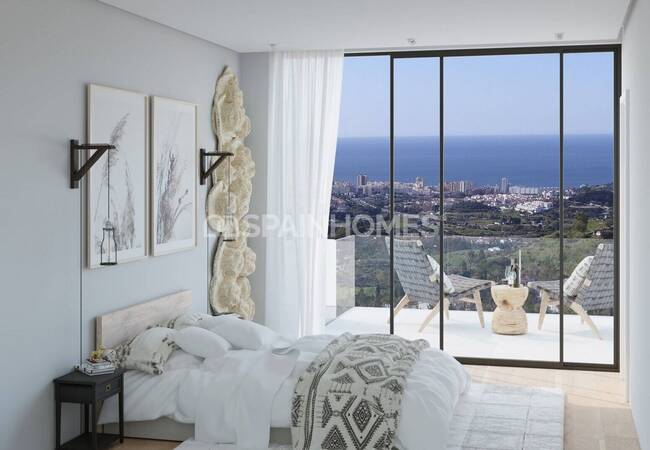Gut Gelegene Freistehende Villen Mit Meerblick In Mijas
