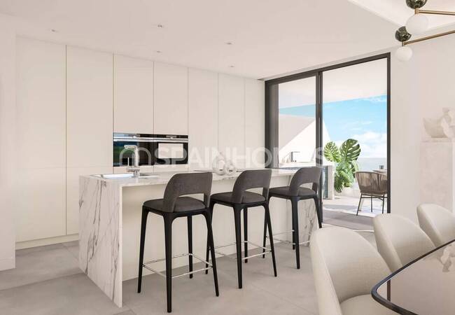 Málaga Estepona’da Plaja Yakın Modern Lüks Daireler 14