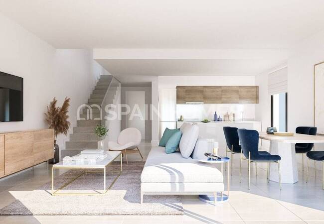 Costa Del Sol Mijas'ta Özel Bahçeli Sıfır İkiz Villalar 6